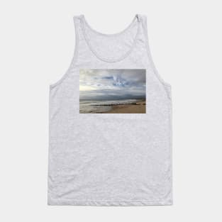 Deserted Northumbrian beach in August Tank Top